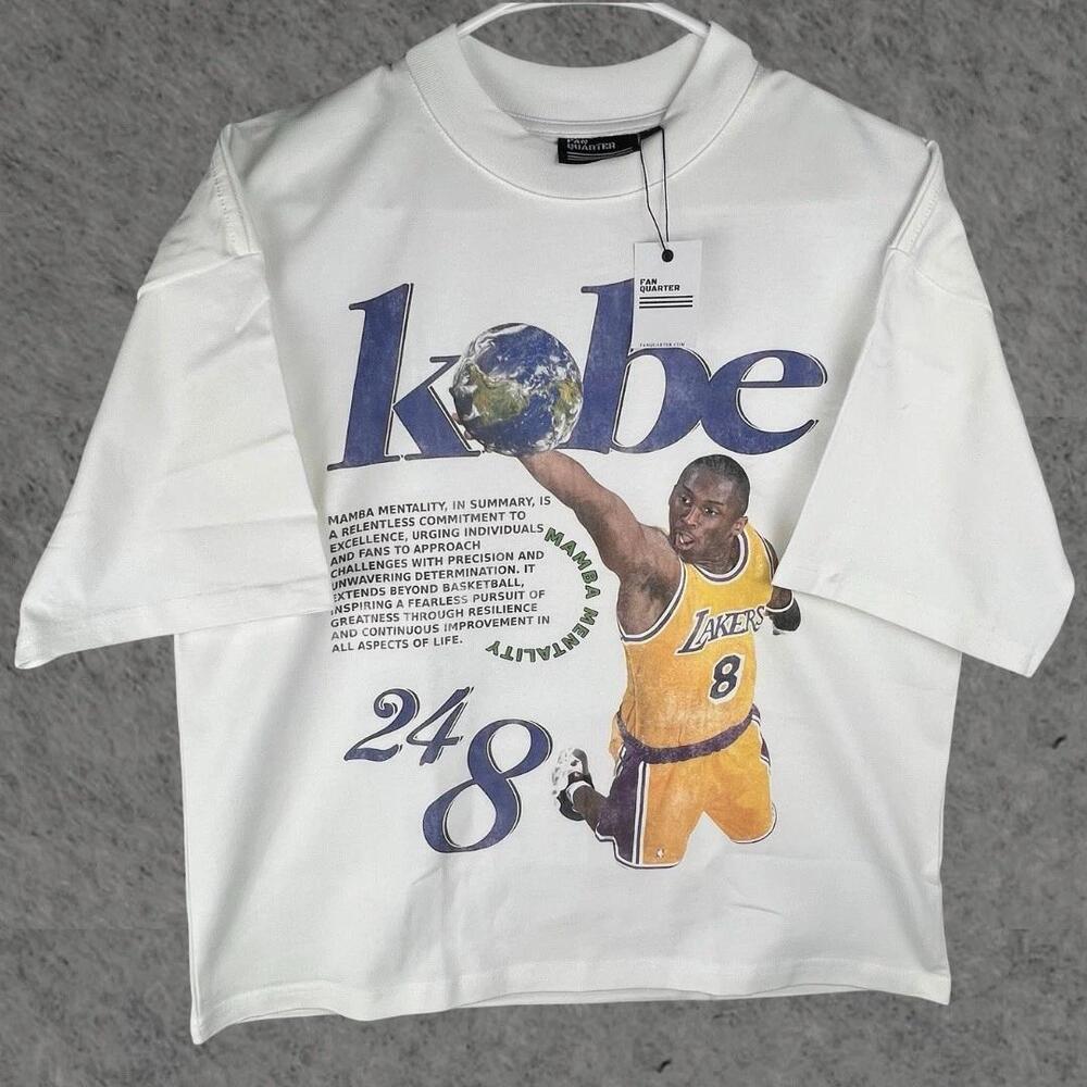 Kobe Bryant Shirt Oversized Heavyweight Tee Double Sided Dtg Print 1 Collar